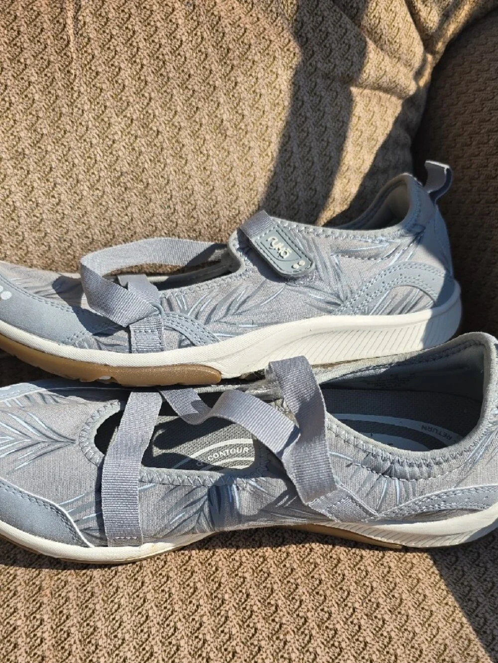 Ryka Women's Light Blue Slip-On Sport Mary Jane Sneakers